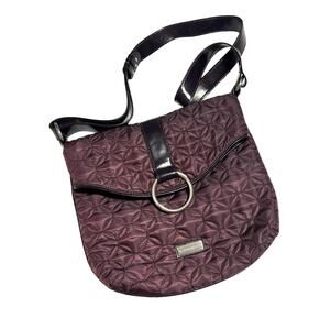 Vera Bradley Eggplant Quilted Patent Leather Crossbody